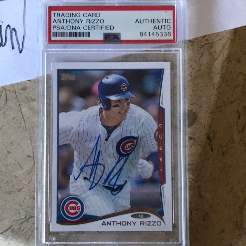 Anthony Rizzo Autographed RC Card with Cert